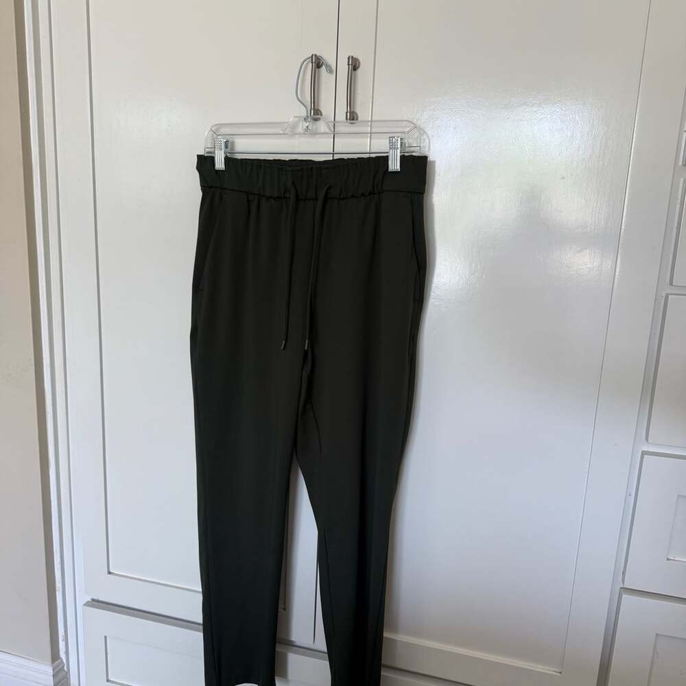 Hilary Radley Olive Green Drawstring Jogger Pants Size M